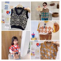 Áo len gile bé gái từ 10-26 kg