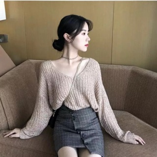 ÁO LEN CỔ V QUẢNG CHÂU ORDER MÃ 837