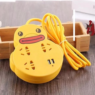 Ổ cắm điện vịt vàng có cổng usb đa năng