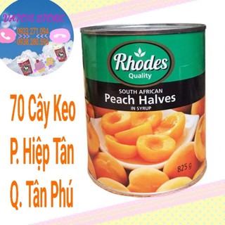 Đào ngâm Rhodes đóng hộp lon 825gr