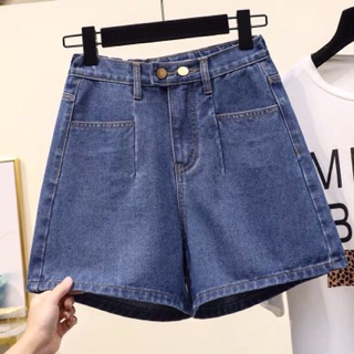 Quần Short Jean Màu Xanh Đậm