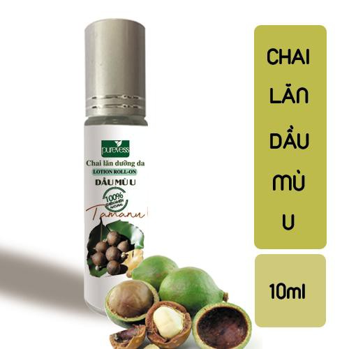 Chai Lăn Dầu Mù U nguyên chất làm giảm rạn da sẹo mụn, lành vết bỏng Purevess 10ml