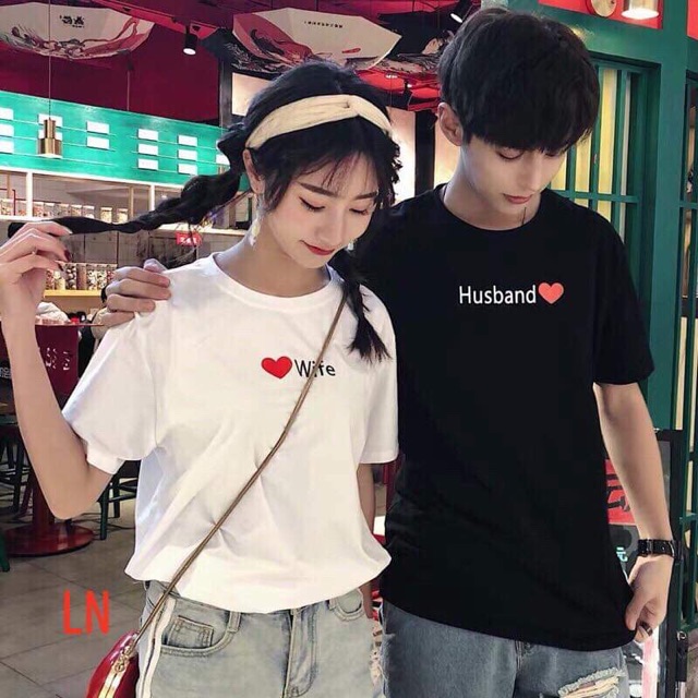 Áo đôi wife husband (giá 2 chiếc) siêu đẹp