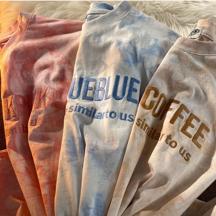 freeship Áo Phông Loang COFFE Chữ In Unisex ,  Tay Lỡ Dáng Rộng 3 Màu Q007 | BigBuy360 - bigbuy360.vn