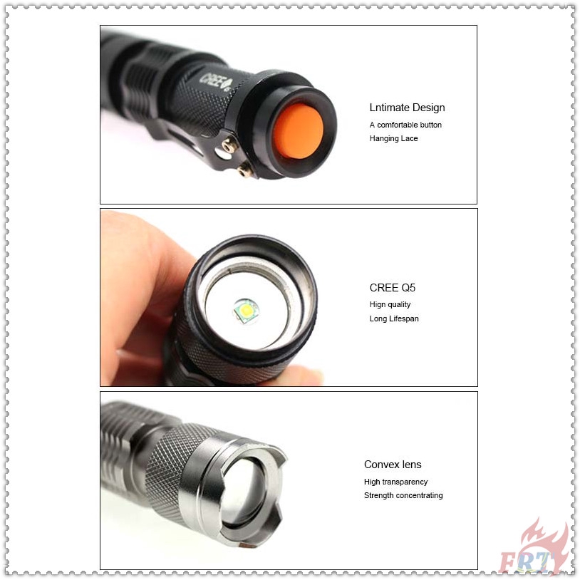 Đèn Pin Mini 2000 Lumens Kích Thước Nhỏ Gọn Tiện Dụng