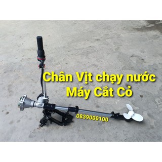 Bộ Chân Vịt Máy Cắt Cỏ chạy thuyền phao. láp Chân vịt chạy Ghe Xuồng, Dàn Láp Đuôi tôm (chưa có máy