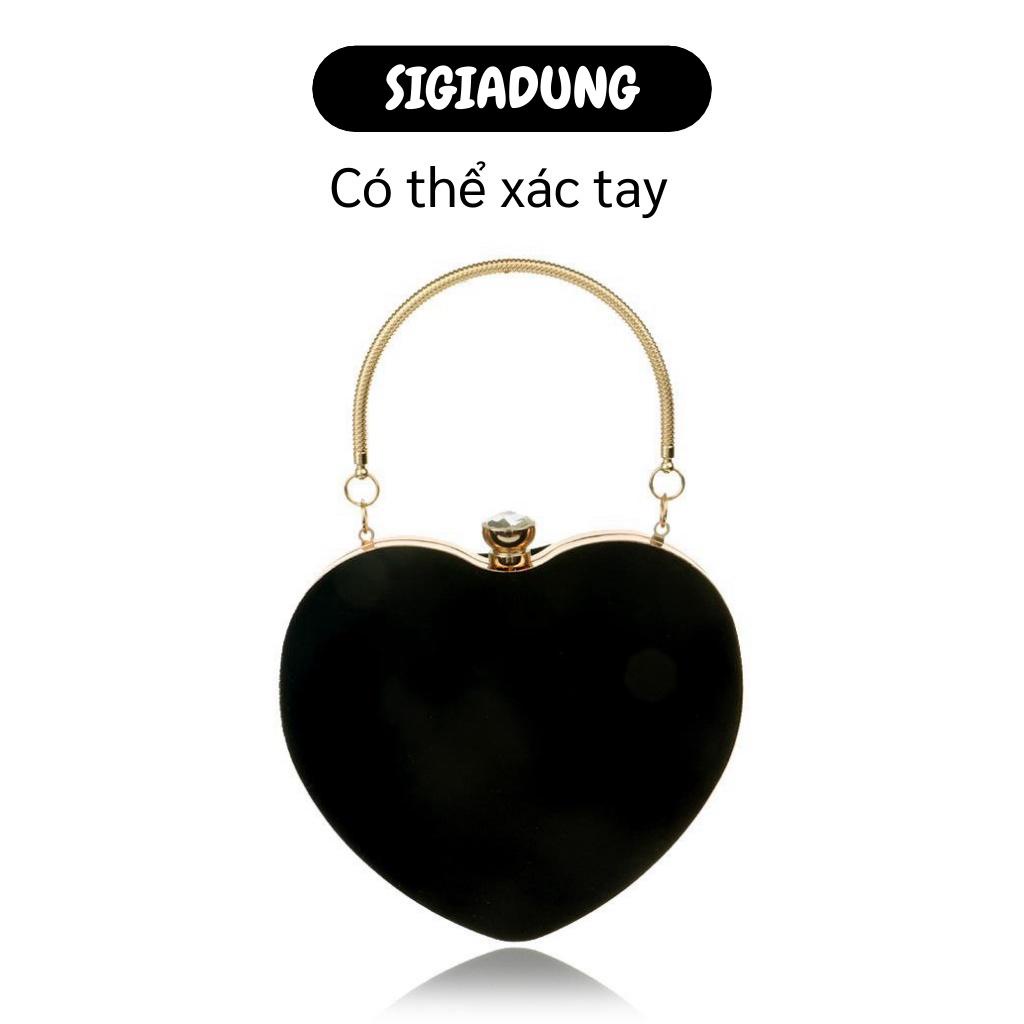 [SGD] Túi Xách Đeo Chéo - Túi Cầm Tay Hình Trái Tim Xinh xắn Cho Nữ Thích Hợp Đi Tiệc 8304