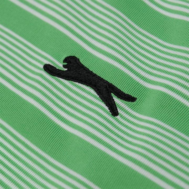 Áo thun nam Slazenger Stripe Polo (màu Green) - Hàng size châu Âu