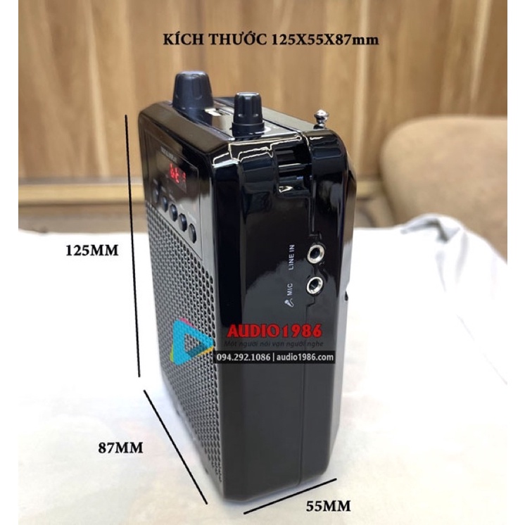 Máy trợ giảng không dây Sony SN-890 UHF có echo vang kết nối bluetooth 5.0 được tặng túi cứng cao cấp