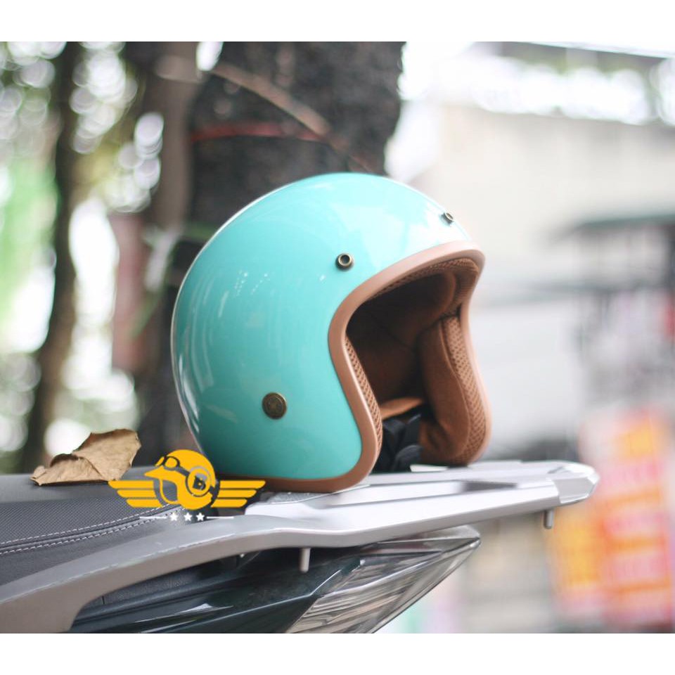 [Mã SKAMSALE07 giảm 10% tối đa 100K đơn 150K] Mũ bảo hiểm 3/4 Trơn đủ màu - Đi phượt cực chất Free Size