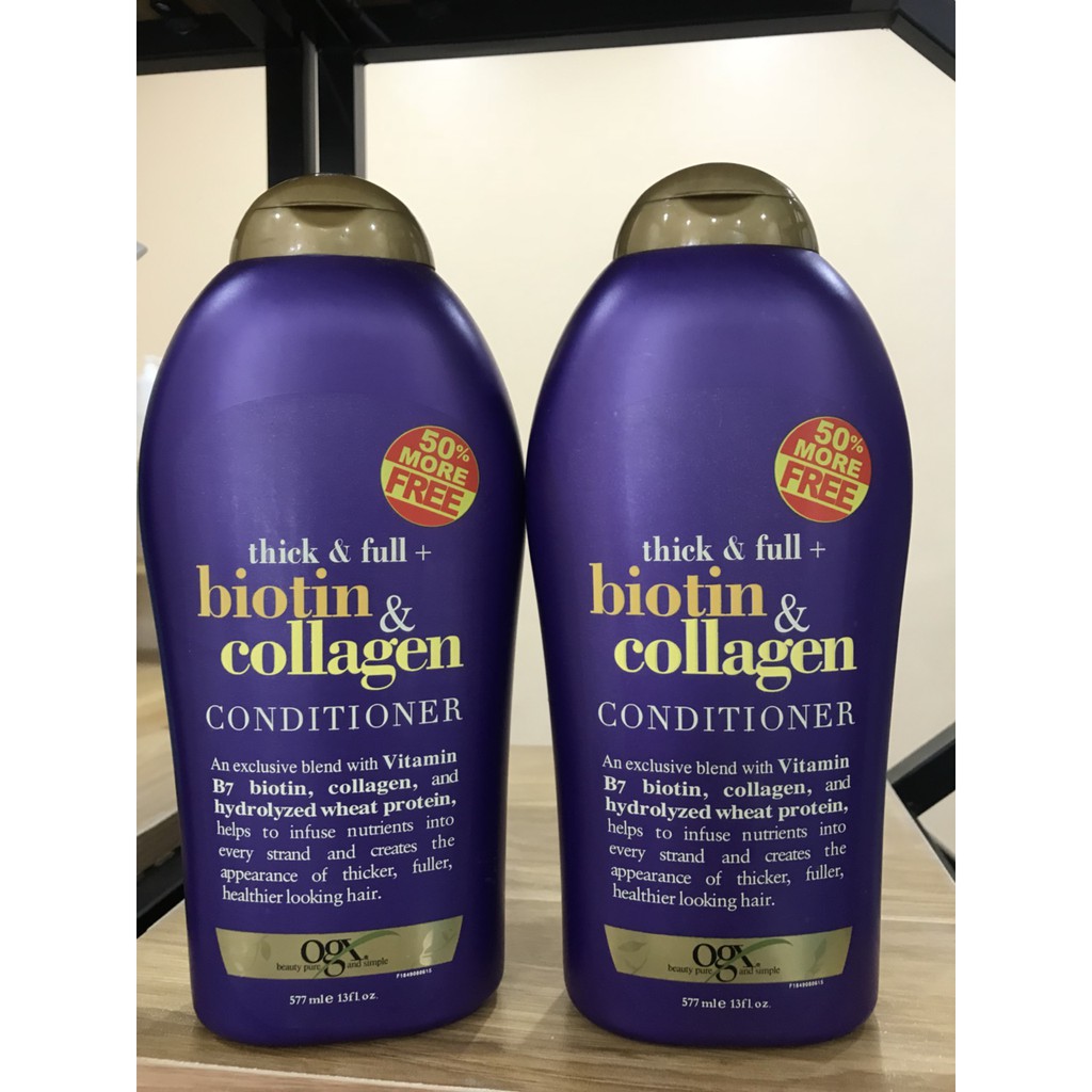 ( cặp dầu gội Biotin ) Dầu Gội Biotin Collagen Chống Rụng Tóc Và Mọc Tóc Nhanh, Hương Thơm Dịu, 577ml | BigBuy360 - bigbuy360.vn