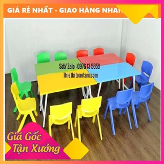( giá rẻ nhất )  Bàn Mầm Non - Mẫu Giáo - Nhà Trẻ - Cam Kết giá rẻ