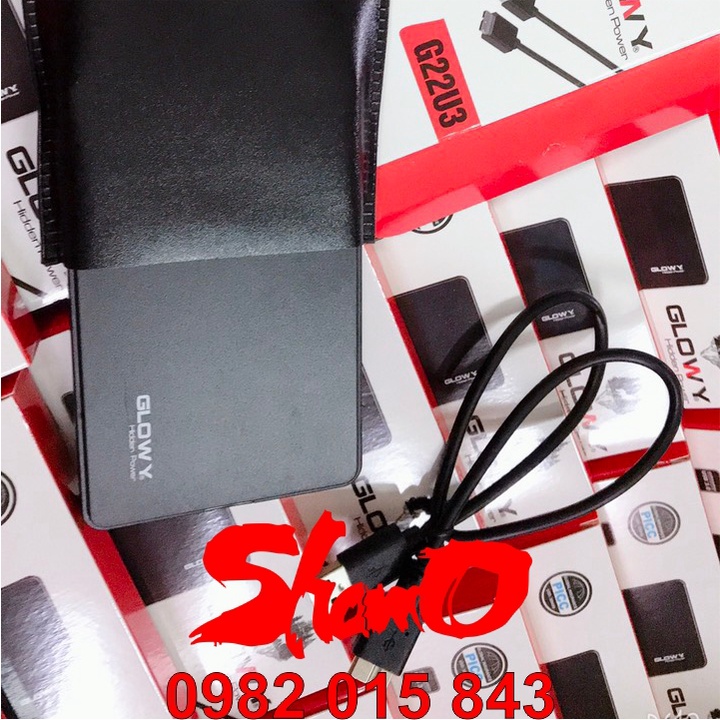 Box ổ cứng 2,5&quot; Gloway G22U3 – Sata3.0 – USB3.0 - Nhựa ABS đen – CHÍNH HÃNG – Bảo hành 12 tháng