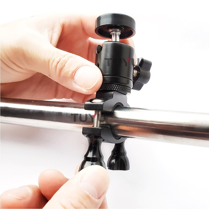 Giá Đỡ Máy Ảnh Bằng Hợp Kim Nhôm Vô Hình Gắn Tay Lái Xe Máy insta360 one x one r Cho insta 360 action