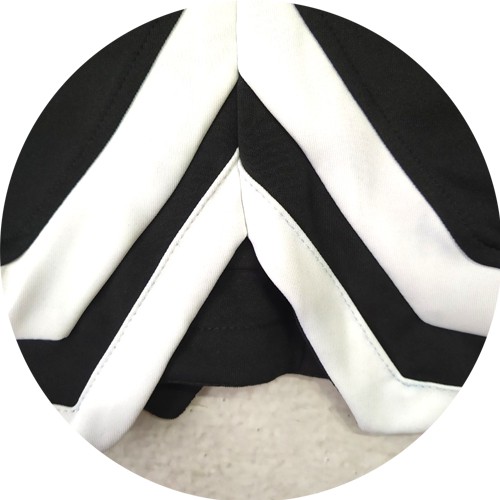 Quần short 2v unisex line sọc thể thao ống rộng vải poly 2 da 4 chiều | BigBuy360 - bigbuy360.vn