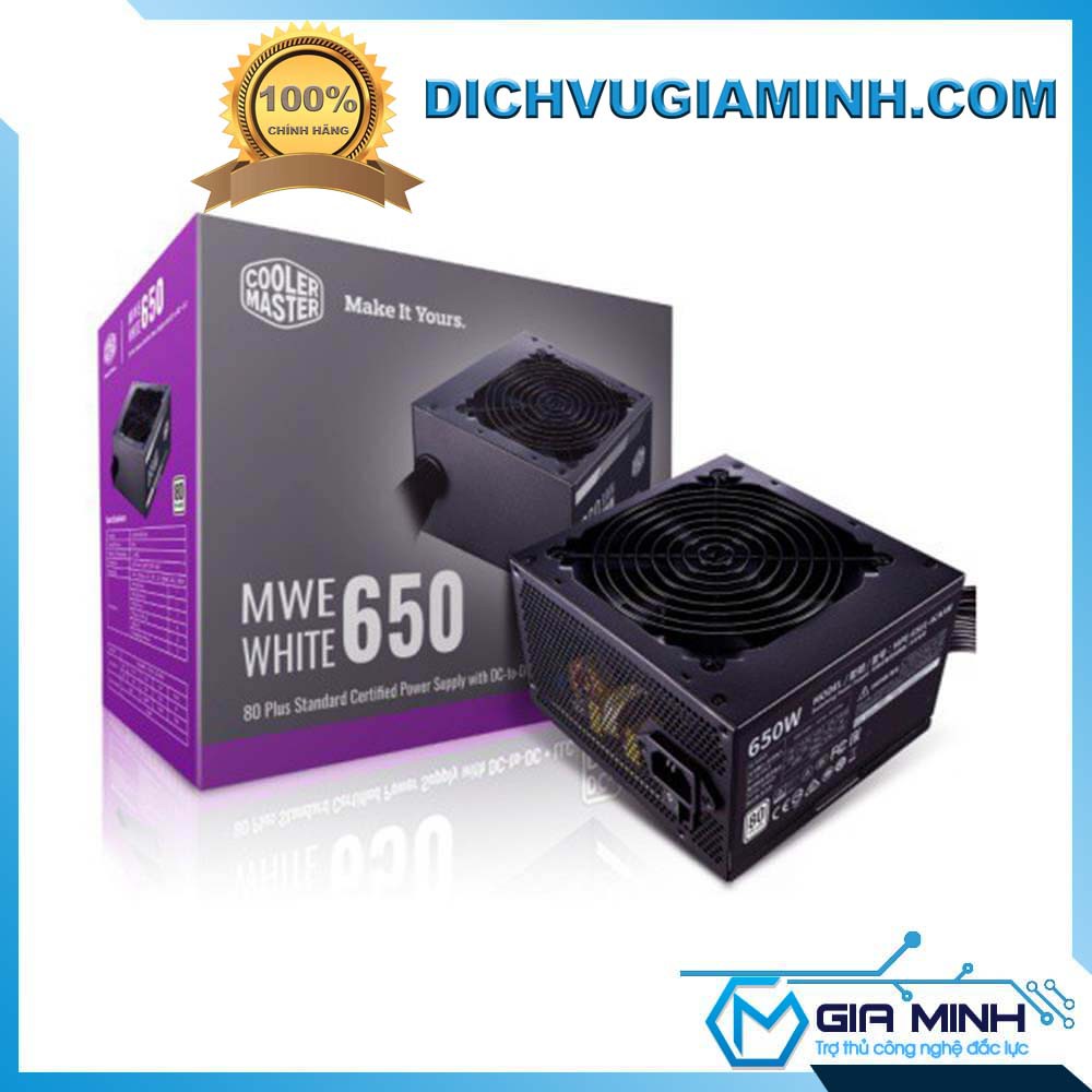 [Mã 154ELSALE2 giảm 7% đơn 300K] Nguồn Cao Cấp Cooler Master MWE White 230v v2 650W Power Supply - Chuyên Máy Đồ Họa