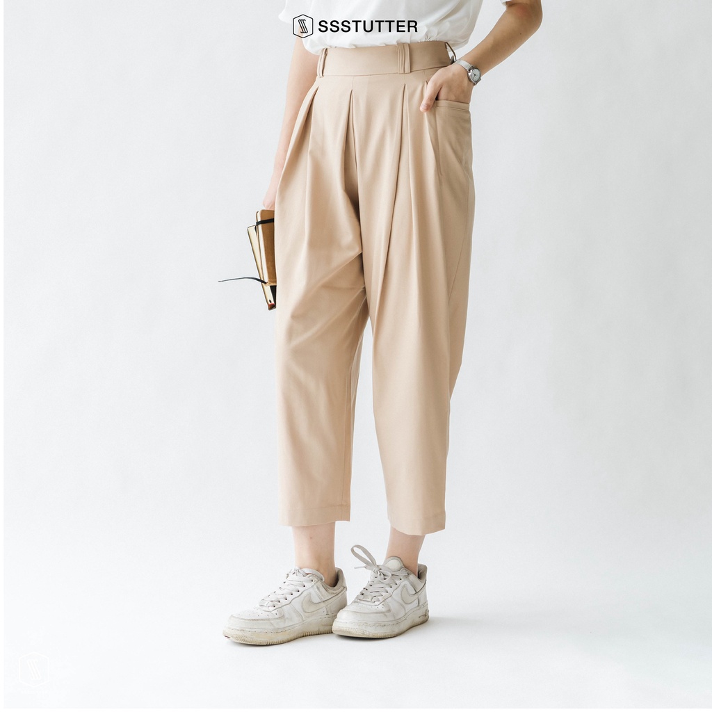 Quần dài nữ SSSTUTTER cạp cao dáng đứng trẻ trung linh hoạt Fur Pants
