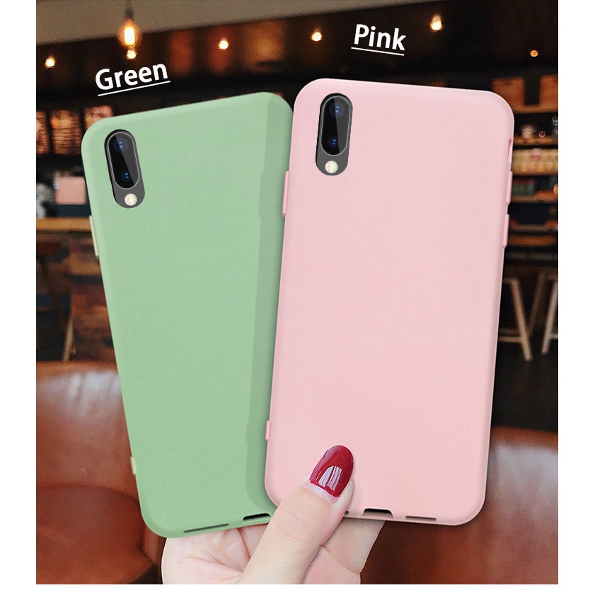 Ốp Điện Thoại Silicon Mềm Siêu Mỏng Màu Xanh Matcha Cho Huawei Y9 Y7 Pro 2019 Y9 Y7 Y5 Y6 Prime 2018