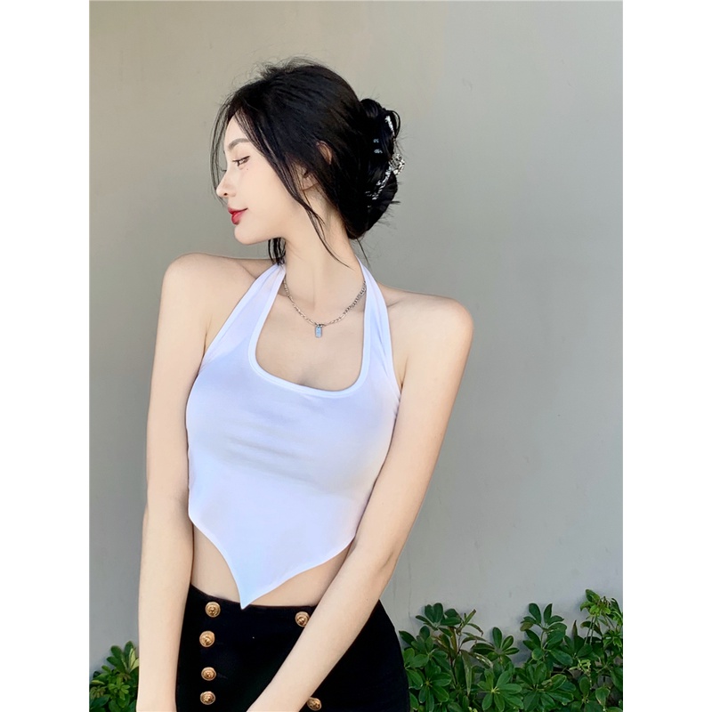 QKOOLE  Áo crop top Thời Trang Theo Phong Cách Hàn Quốc Dành Cho Nữ