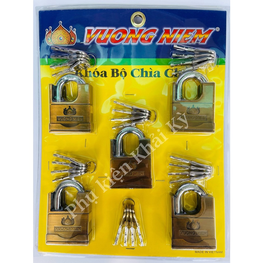 Bộ 5 Khóa Chìa Chủ Vương Niệm