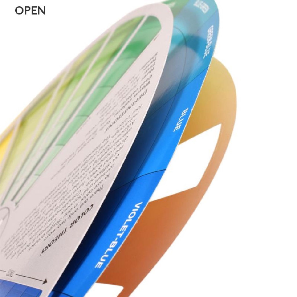 op Professional Paper Card Design Color Mixing Wheel Ink Chart Guidance Round my