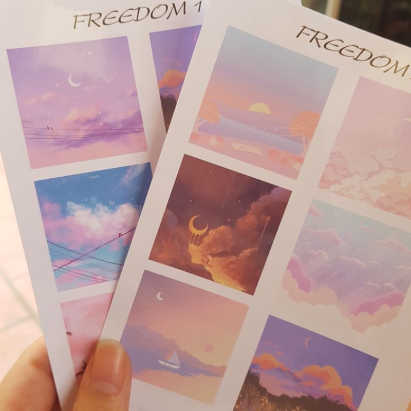 Sticker Trang Trí Sổ, Nhật Ký Bullet Journal 10 x 14cm