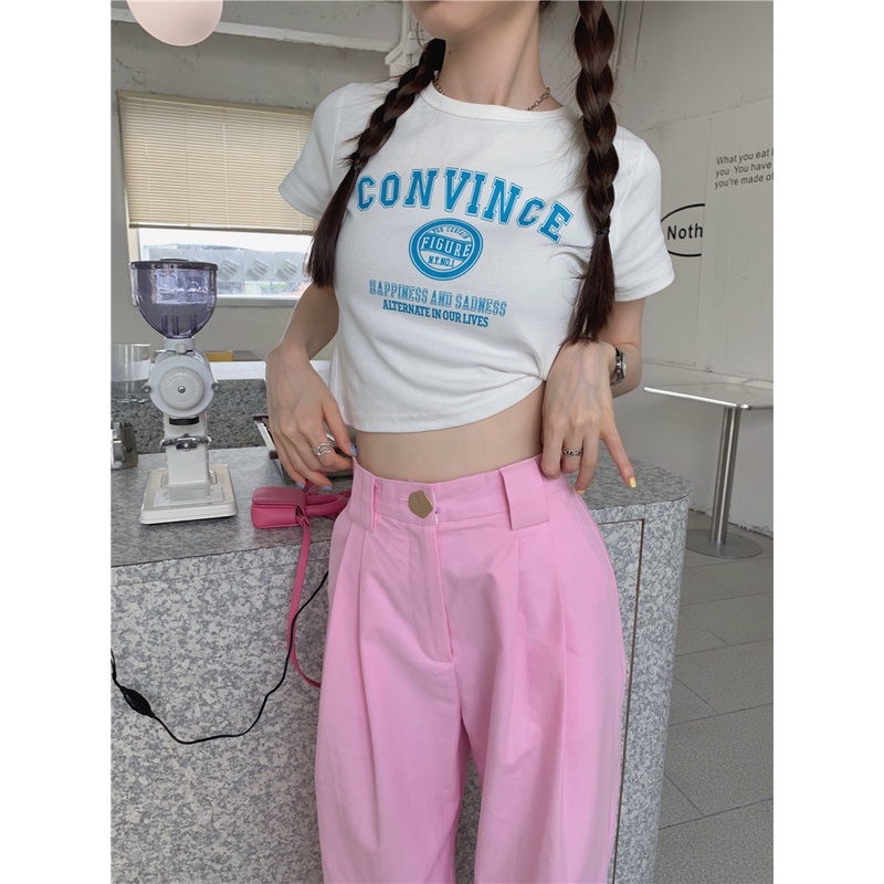 Áo Thun Cộc Tay In Họa Tiết Mùa Hè 53878