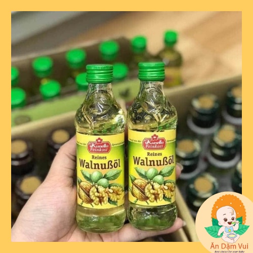 Dầu ăn óc chó Đức nguyên chất Kunella 100ml, dầu hạt quả óc chó cho bé ăn dặm SAMI KIDS