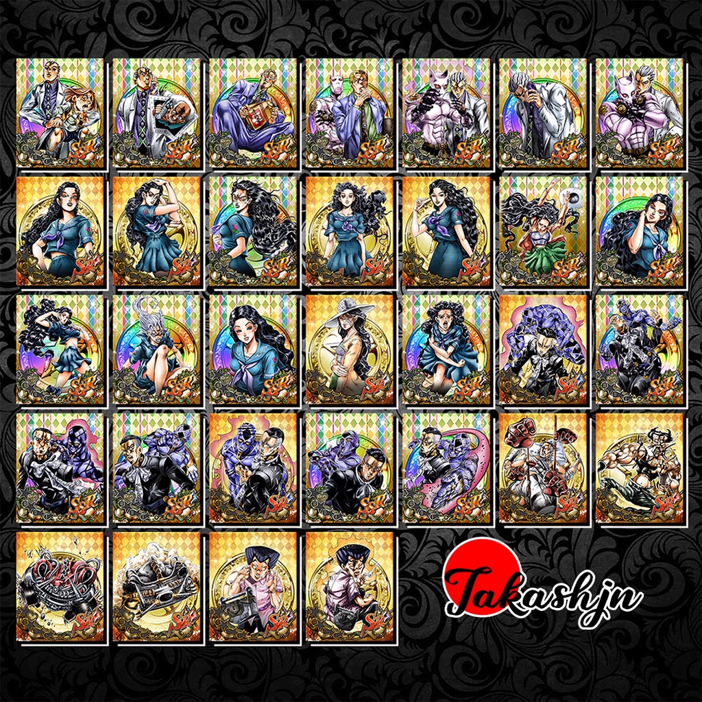 [Độc Quyền Phản Quang 7 Màu] Thẻ Bài JoJo's Bizarre Adventure - Phần 3 - Khổ 6.3 x 9 cm