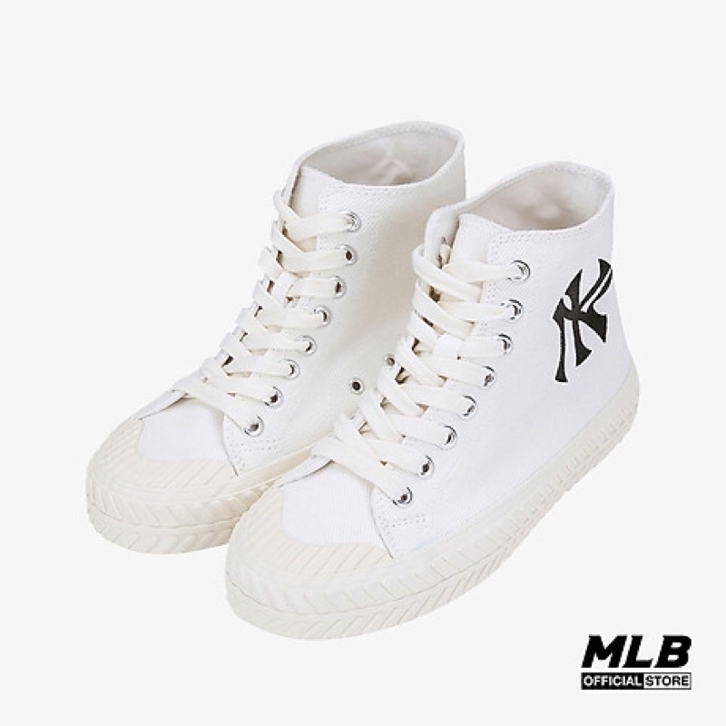 Giày thể thao sneaker MLB cổ cao Playball Origin Hi màu Trắng