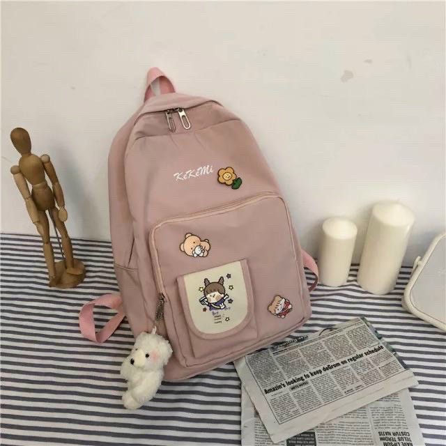 Cặp học sinh cấp 2 cấp 3 đi học đi chơi đựng vừa khổ A4 - KeKeMi | BigBuy360 - bigbuy360.vn