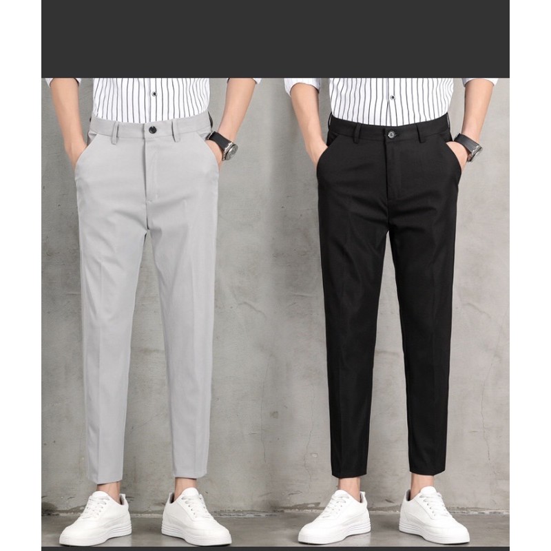 [ Cao cấp ] Quần Âu công sơ lịch lãm  Kiểu dáng thời trang from dáng đứng trẻ trung, Bận gấu 9 tấc phong cách sang trọng | BigBuy360 - bigbuy360.vn