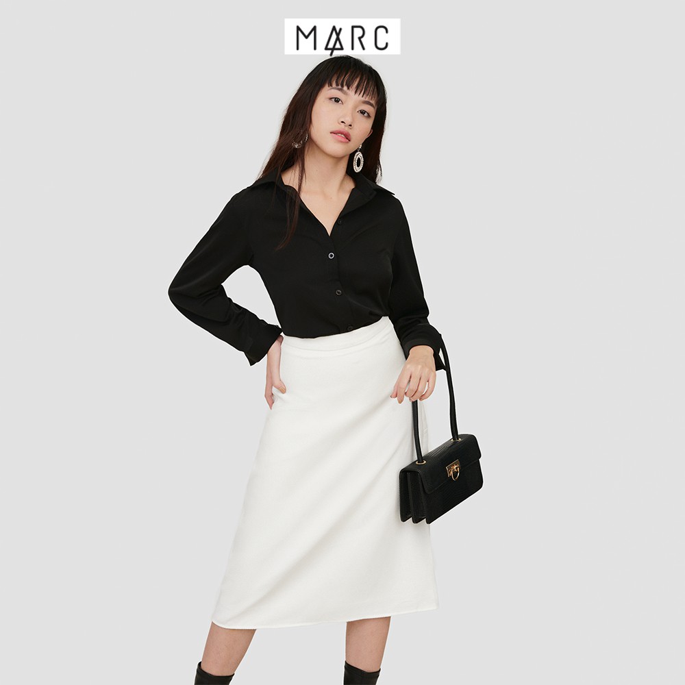 Váy nữ MARC FASHION midi khaki nhung | BigBuy360 - bigbuy360.vn