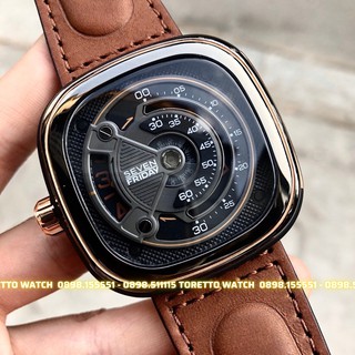 Đồng Hồ Nam [Sevenfriday - M2B/01] - Automatic - Hộp Gỗ, Sách, Thẻ Bảo Hành 2 năm , Khăn, Dây Cao Su Cao Cấp Tặng Kèm