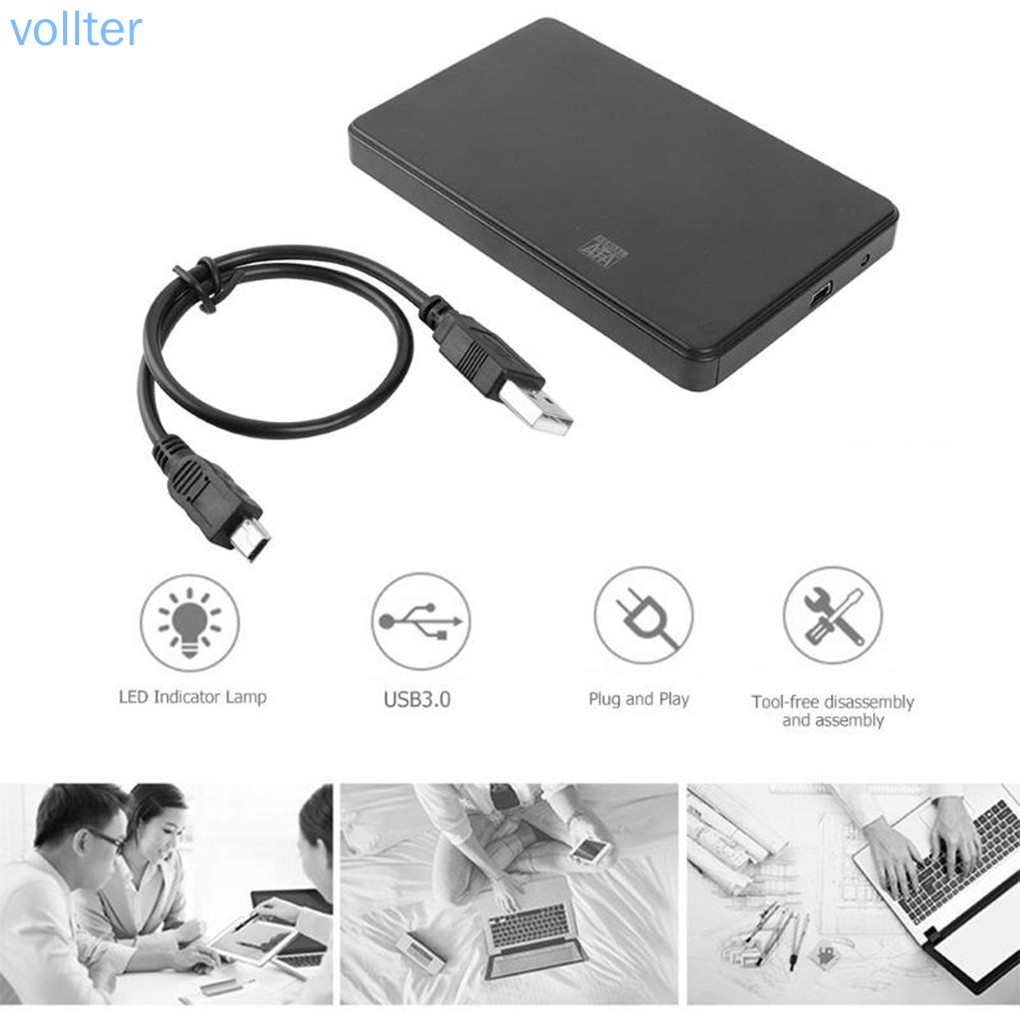 Ổ Cứng Ngoài Voll Sata Sang Usb3.0 2.5 Inch Kèm Cáp Usb 3.0