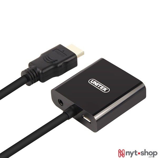 Cáp HDMI to VGA Unitek Y-6333 + Audio