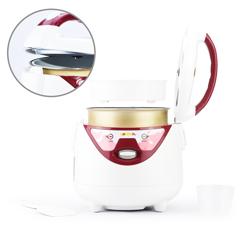 Nồi cơm điện 3D Goldsun dung tích 1.0L ARC-GW100 - Bảo hành 12 tháng
