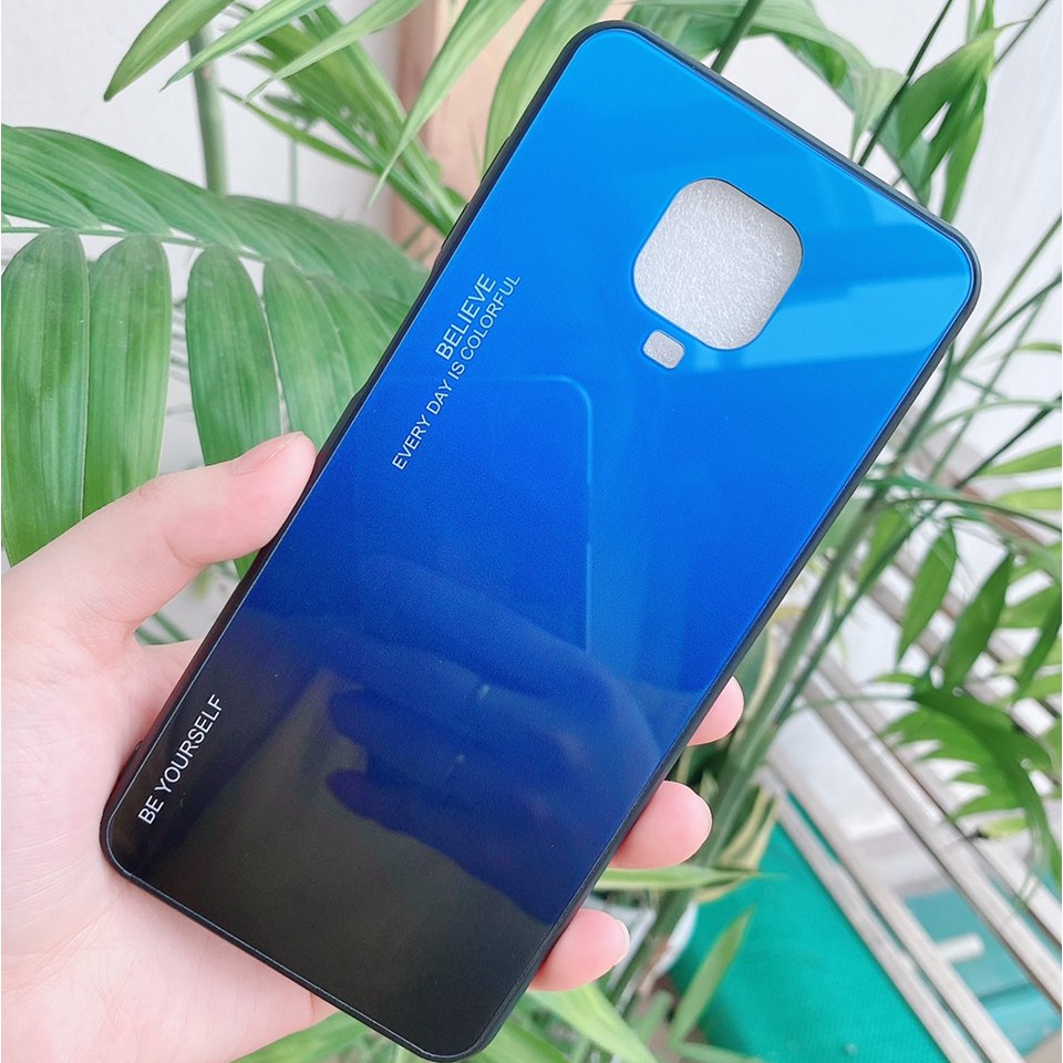 Ốp lưng mặt kính cầu vồng cho Xiaomi note 9s / note 9 pro max