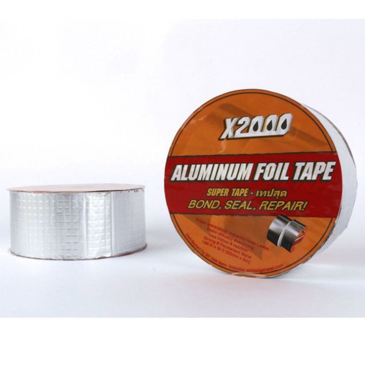 Băng Keo Chống Thấm X2000 Nhật Bản, Băng Keo Siêu Dính, Chống Thấm Dột, Dán Tường, Dán Mái Tôn, Dán Ống Nước 5cm x 5m