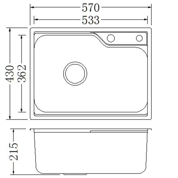 Chậu rửa chén Inox Eurolife C6