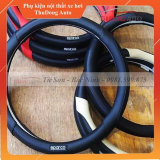 Bọc vô lăng sparco - size 38 phù hợp mọi dòng xe - bọc vô lăng spaco carbon dáng thể thao