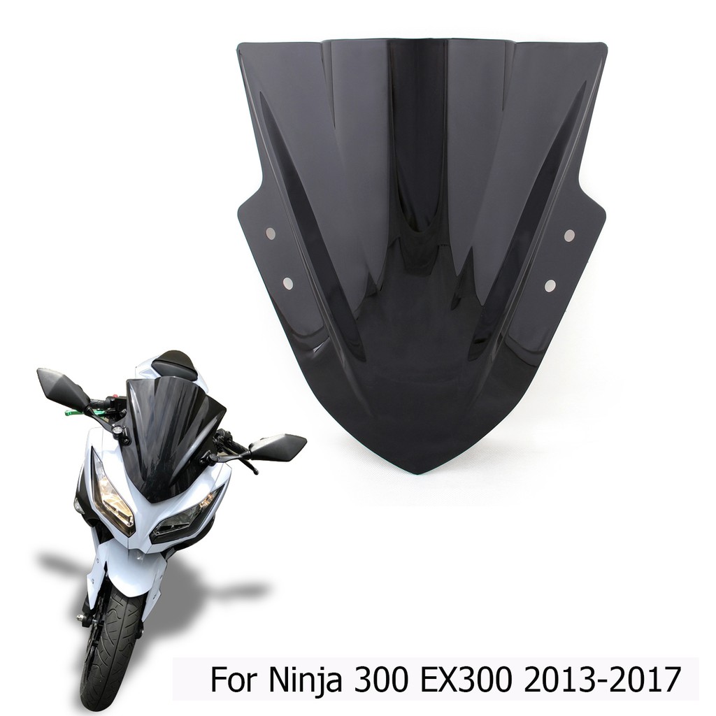 Areyourshop Kính chắn gió xe máy chất lượng cao cho for kawasaki Ninja 300 ex300 2013-2016 2014 nhiều màu sắc tùy chọn