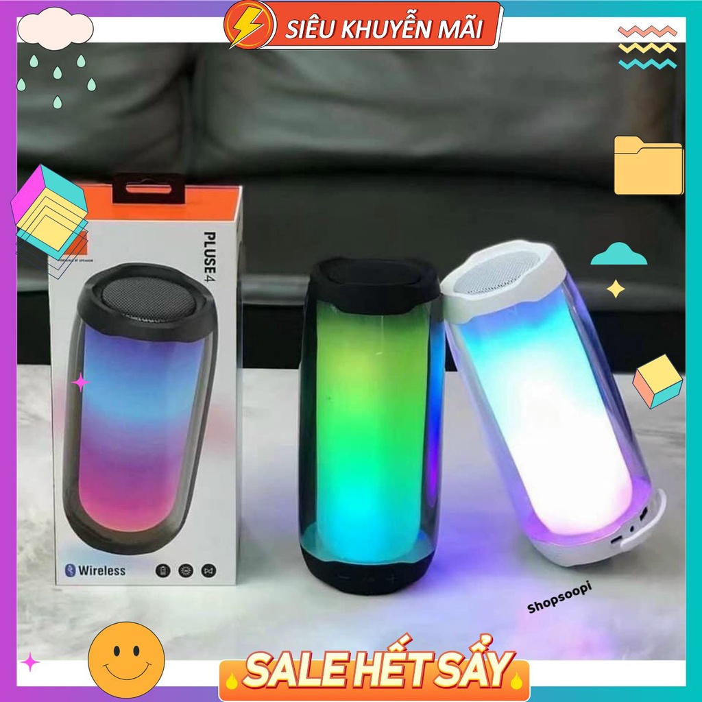 Loa Bluetooth JBL pulse 4 Đèn Led Quay 360  Âm Thanh Chuẩn  Bass Căng Đét Hàng Cao Cấp Bảo hành Lỗi 1 đổi 1