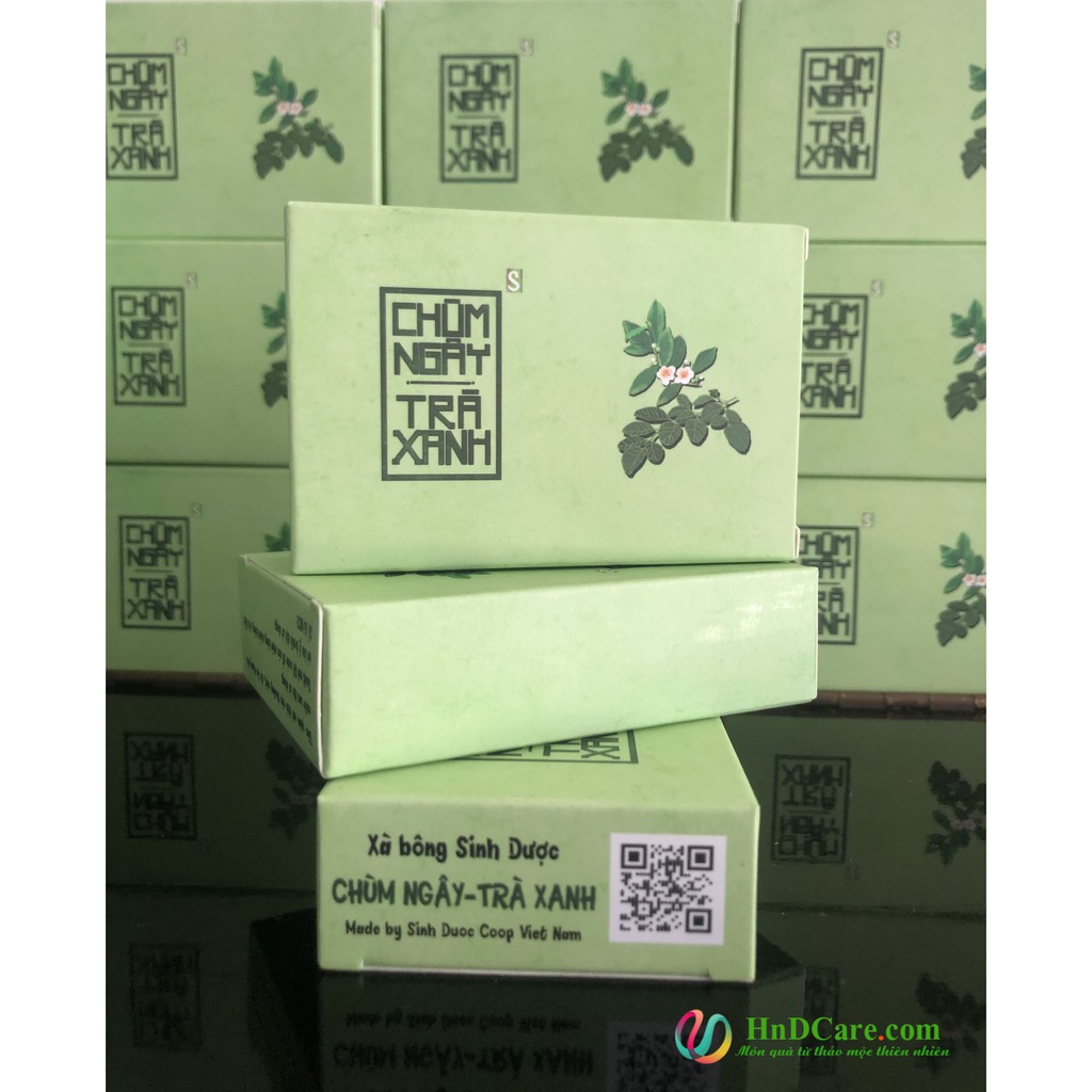 Xà Bông Chùm Ngây Trà Xanh - Xà Bông Xà Phòng Thảo Dược Sinh Dược - 100% tự nhiên (bánh 100g) | BigBuy360 - bigbuy360.vn