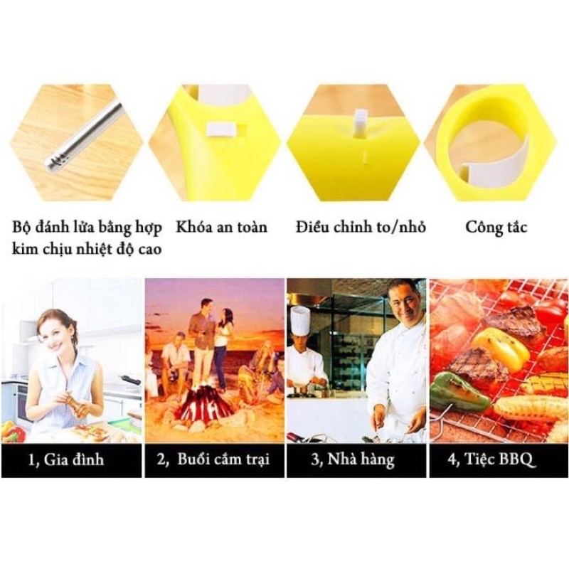 Cây Mồi Lửa Bếp Ga Cắm Trại Nướng Than