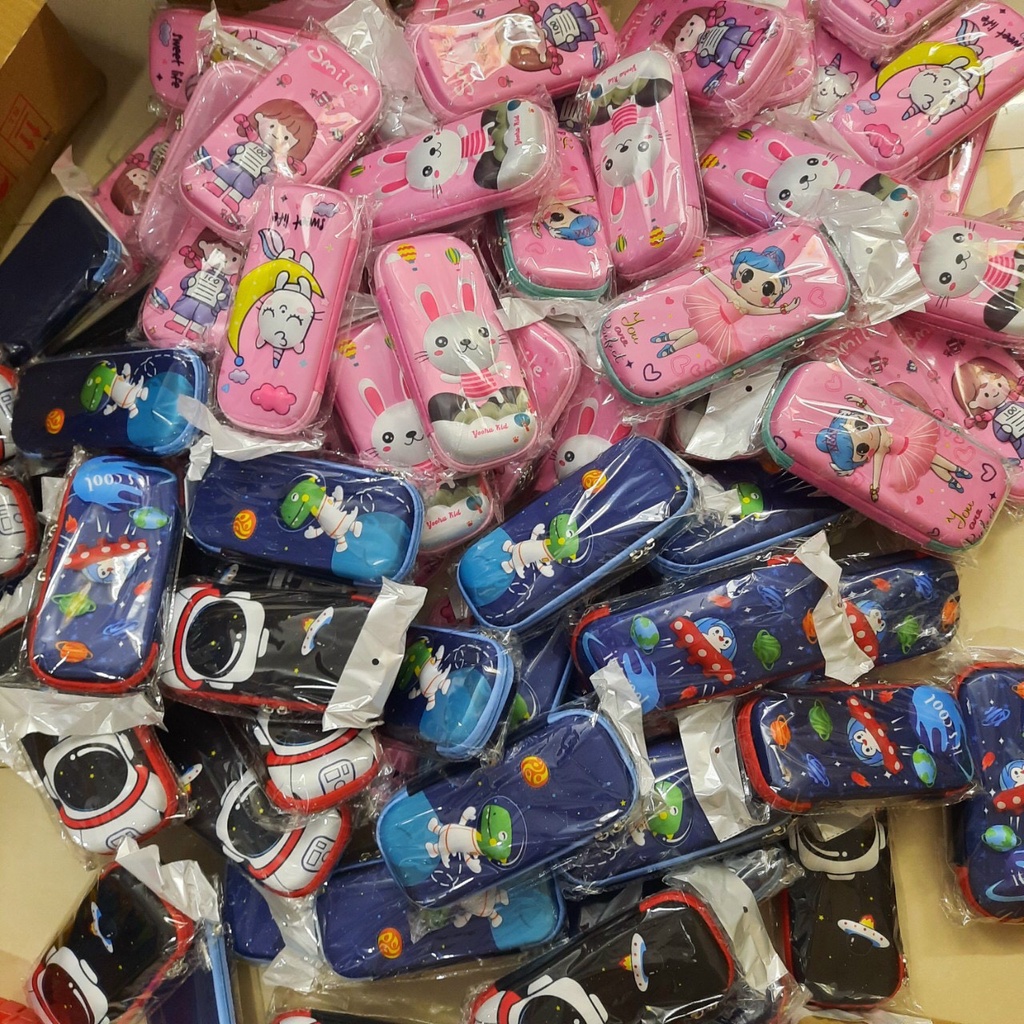 Hộp bút hình nổi 3d cho bé siêu đẹp siêu đáng yêu