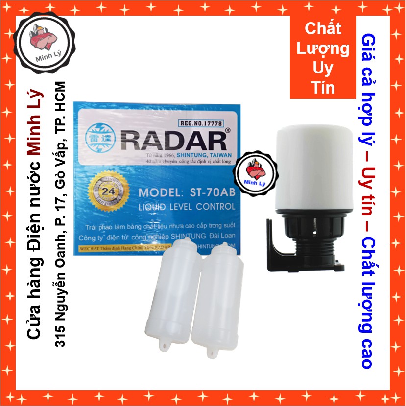 Phao cơ - Phao Điện Chính Hãng RADAR Cao Cấp - Ngắt Mở Nước Lên Bồn Cao Tự Động ST-70AB