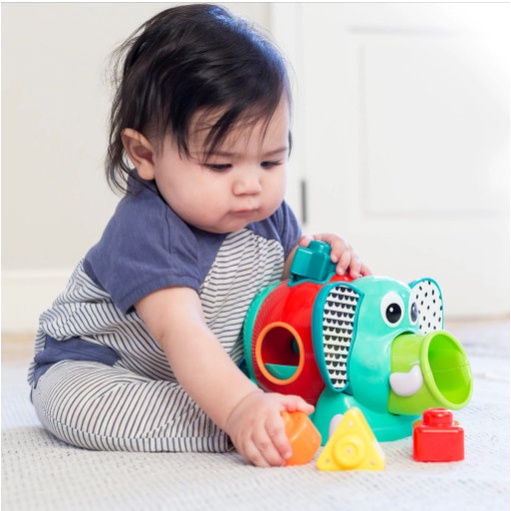 Set đồ chơi thả khối hình chú voi Infantino JUMBO SHAPE SORTE
