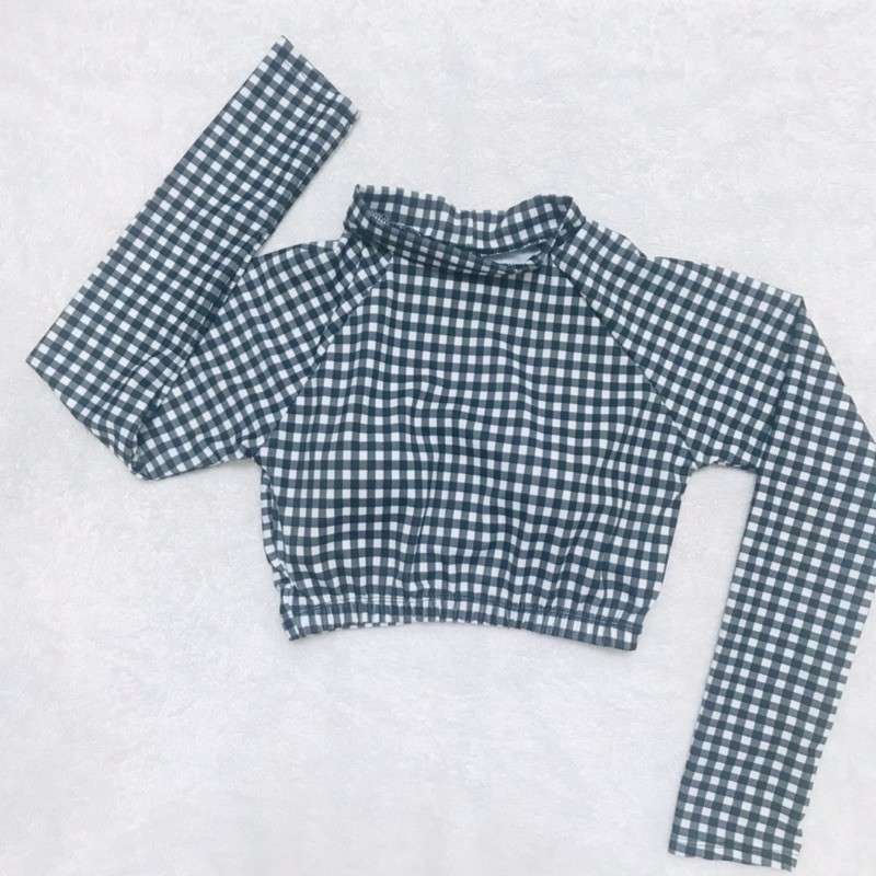 6 Mẫu Áo Bơi Nữ Tay Dài Phom Crtop Hở Bụng Thiết Kế Hàng May Đẹp Sẵn Mút Ngực | BigBuy360 - bigbuy360.vn