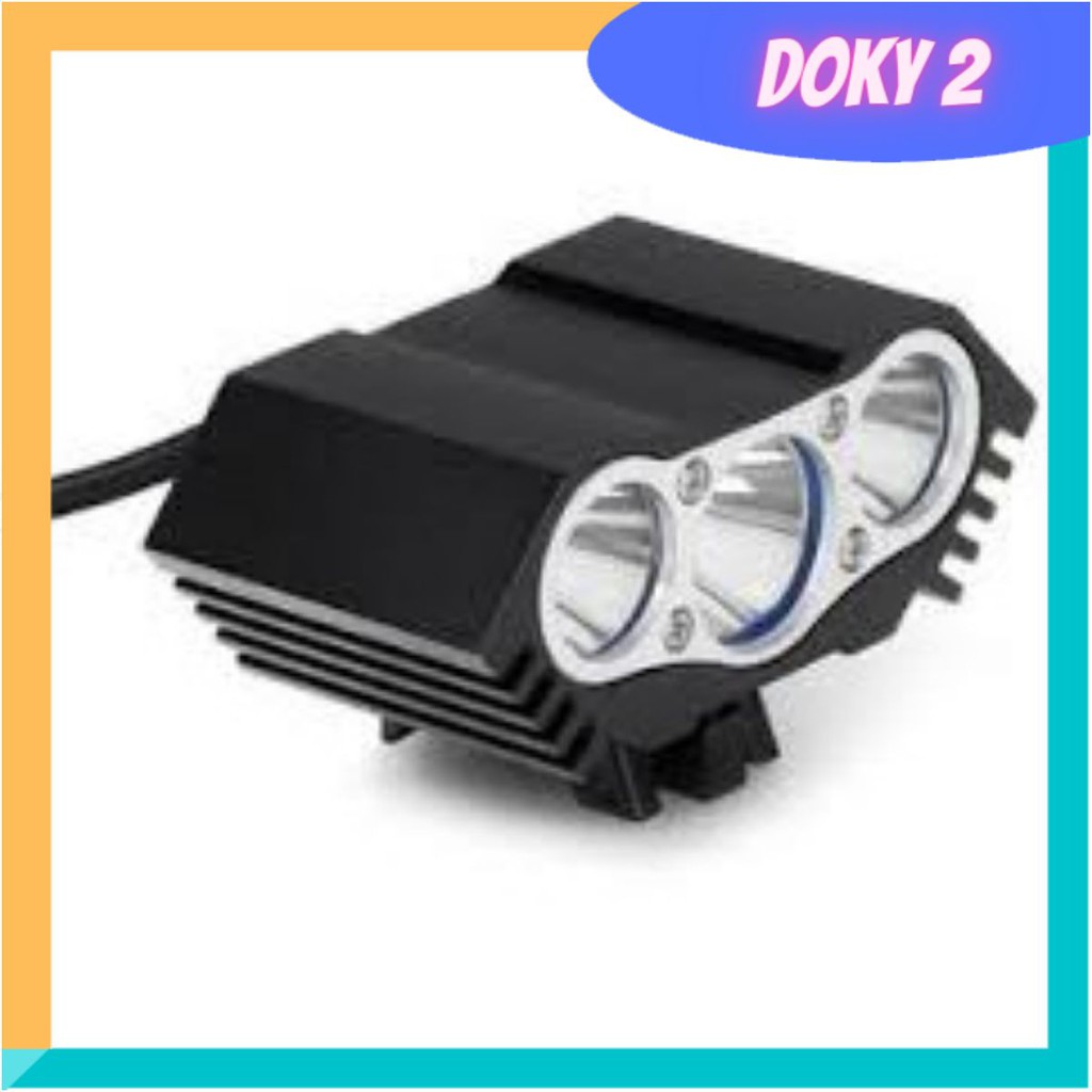 Đèn mắt cú X3 siêu sáng, Đèn Led trợ sáng xe máy mắt cú 3 bóng dành cho mọi loại xe - DL3MC